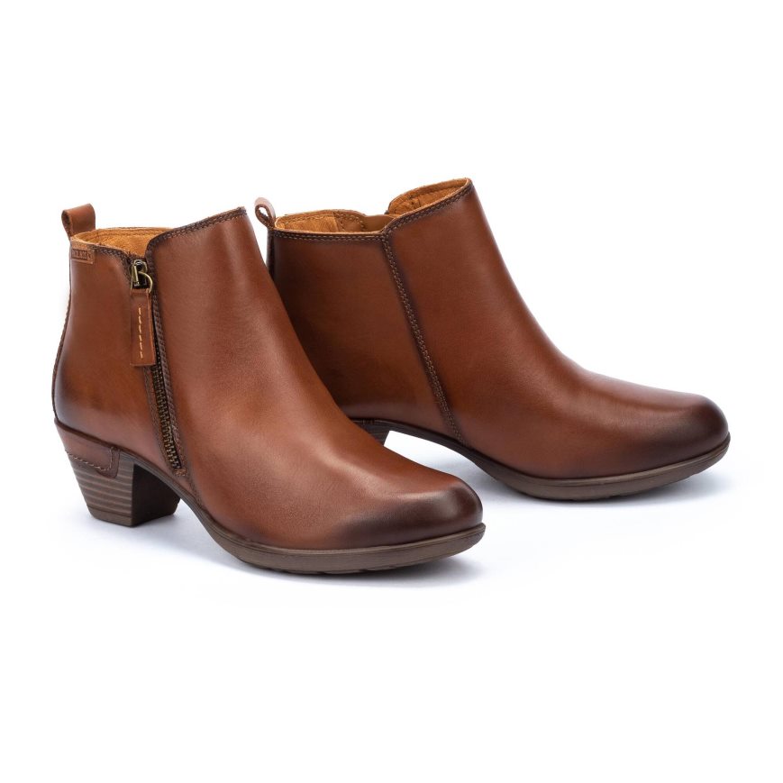 Women's Pikolinos ROTTERDAM Ankle Boots Brown | NZ QQ3A895